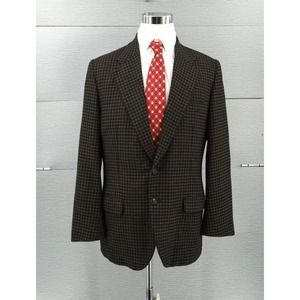 Belvest Mens Sport Coat Brown Wool Cashmere Blend Blazer Sz 42L‎